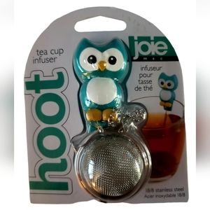 TEAL OWL Tea Cup Infuser - 18/10 Stainless Steel New